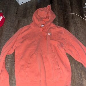 Small coral nike hoodie